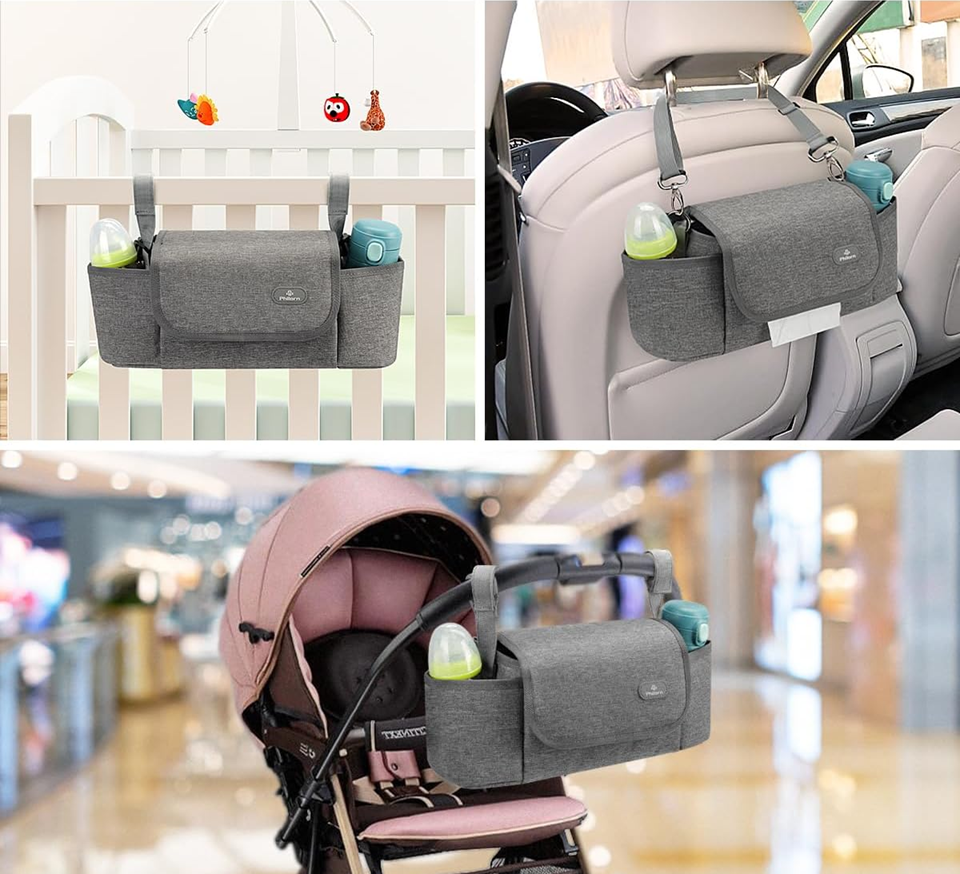PHILORN sac pour poussette et à bandoulière 38 x 16 cm + matelas à langer