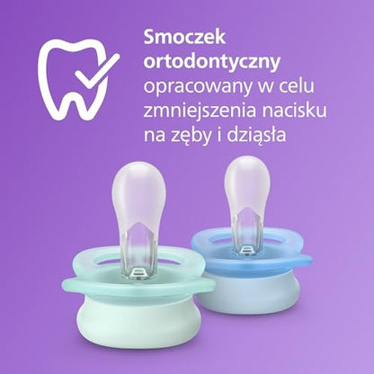 Philips Avent Ultra Start smoczek uspokajający x2 0-2m