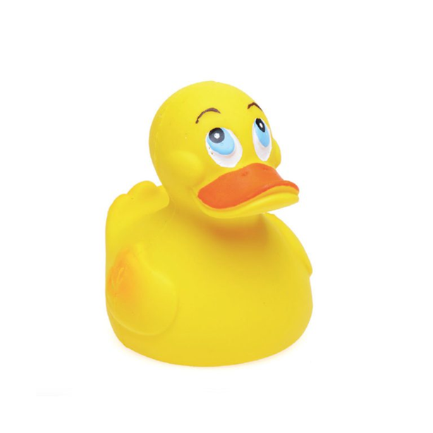 LANCO canard de bain en caoutchouc naturel 6,5 x 7,5 x 8 cm