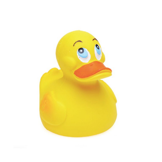 LANCO canard de bain en caoutchouc naturel 6,5 x 7,5 x 8 cm