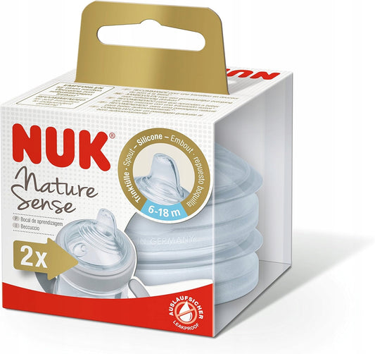 NUK Nature Sense sut til sutteflaske x2 6-18 mdr