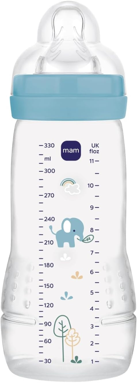 MAM Easy Active fľaša 330 ml, cumlík 4, 6 m+ Slon