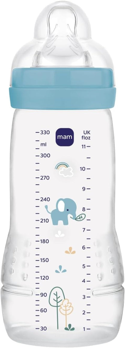MAM Easy Active fľaša 330 ml, cumlík 4, 6 m+ Slon