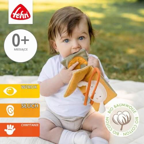 Fehn fehnNATUR sensory book Little Sheep 11x11 cm