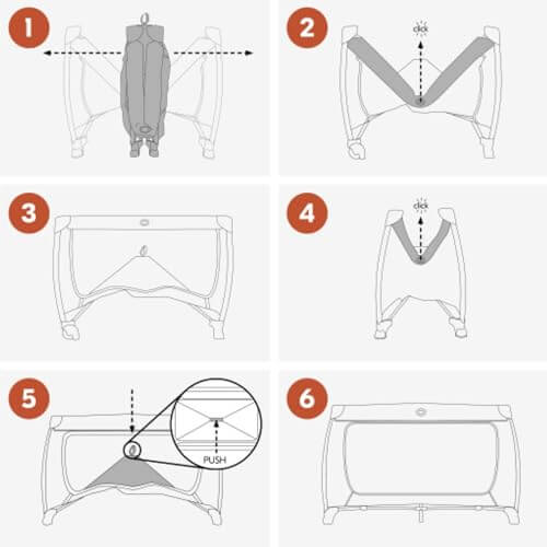 Hauck Dream N Play travel cot beige
