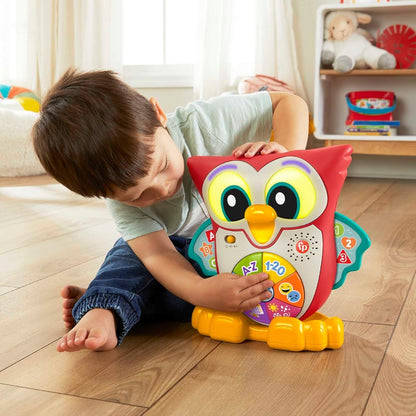 FISHER-PRICE interaktywna SOWA światła 90 melodii zdań J. NIEMIECKI 18 m+ – zdjęcie produktu 3