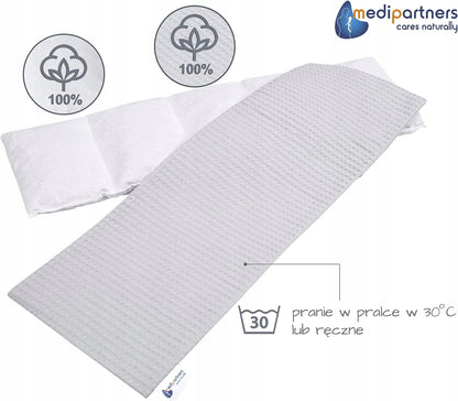 MEDIPARTNERS bouillotte avec noyaux de cerise GRAND 800g 60x20 cm MINKY