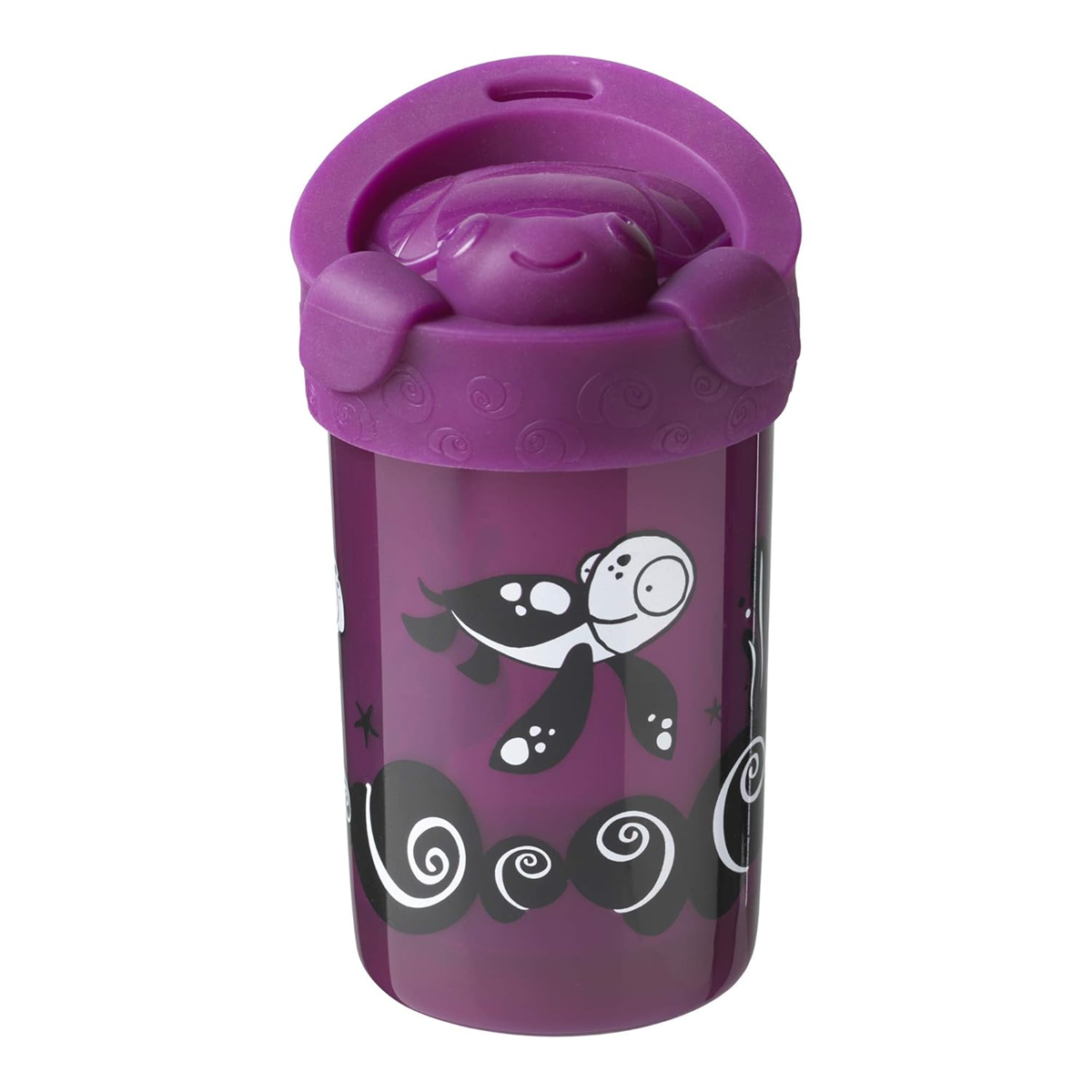 TOMMEE TIPPEE No Knock kubek z ustnikiem 300 ml 18 m+ ŻÓŁW