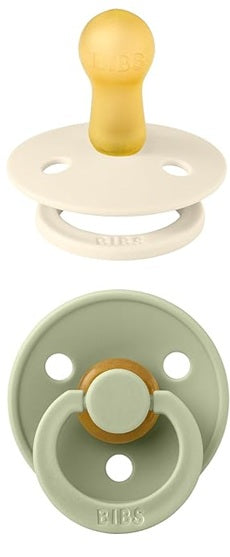 BIBS COLOUR smoczki uspokajające 2pack kauczuk 0-6 msc