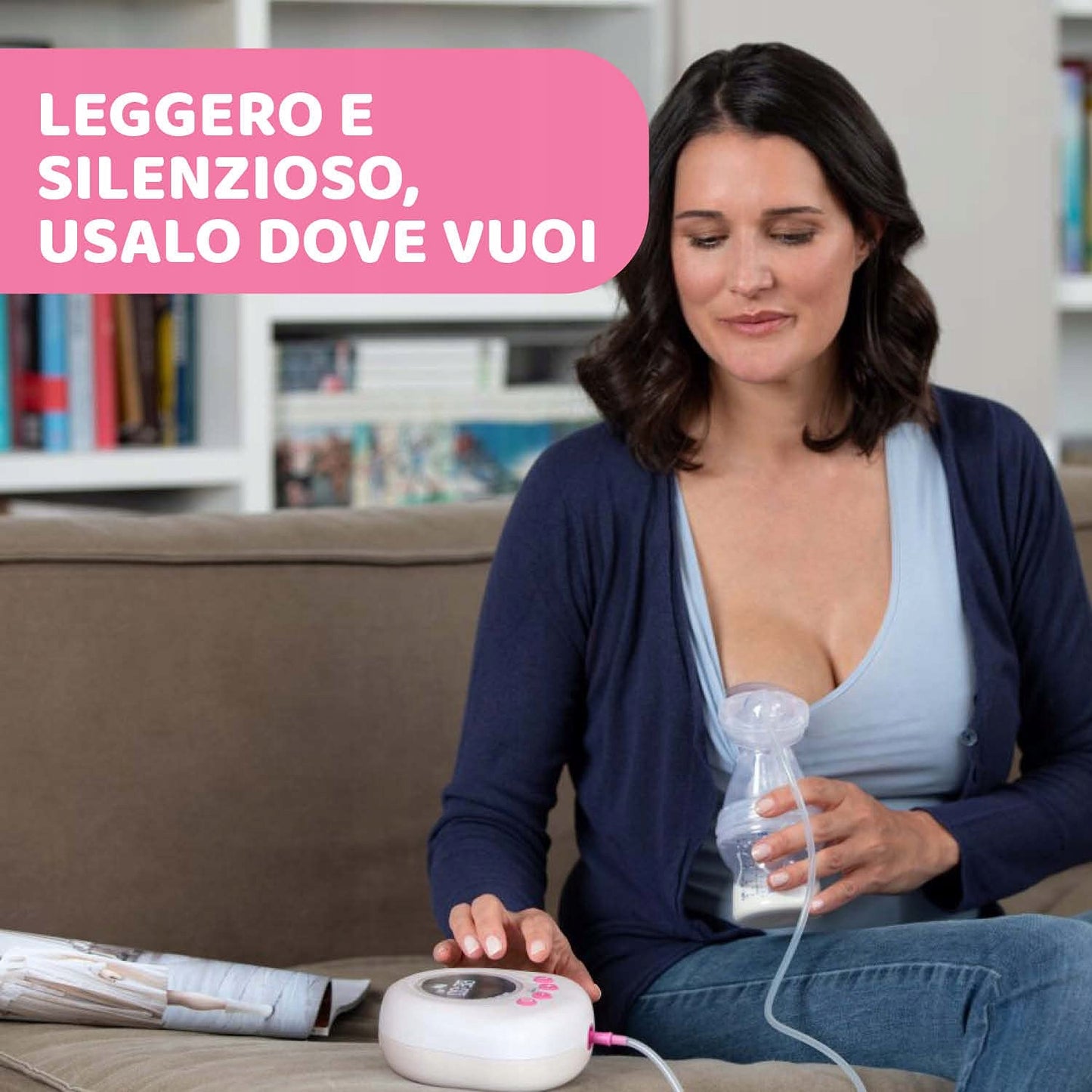 CHICCO Naturally laktator elektryczny różowy – zdjęcie produktu 8