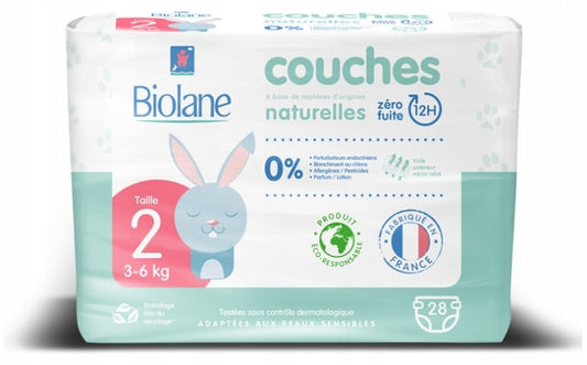 BIOLANE pieluszki rozm.2 3-6kg x28szt