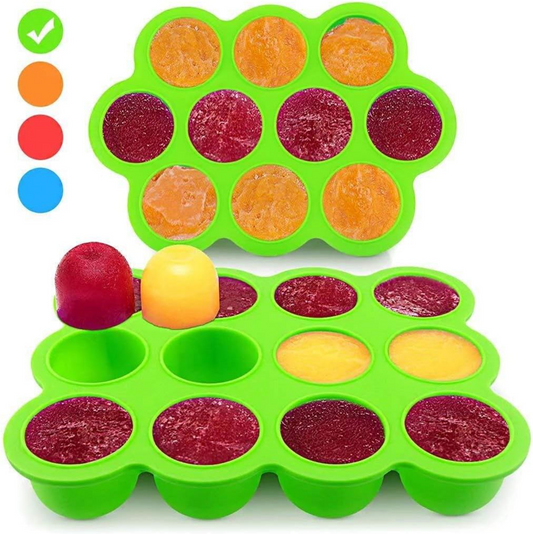 Fresh Foods moule en silicone pour congélation des aliments 12 x 75 ml