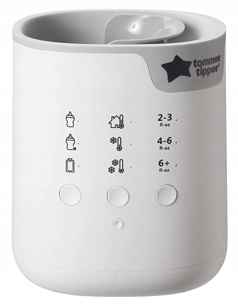 TOMMEE TIPPEE all-in-one podgrzewacz zaawansowany, szary podgrzewacz do butelek i słoików z automatycznym timerem