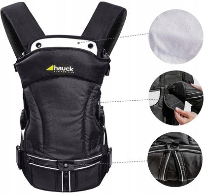 HAUCK porte-bébé ergonomique 3way carrier jusqu'à 12kg