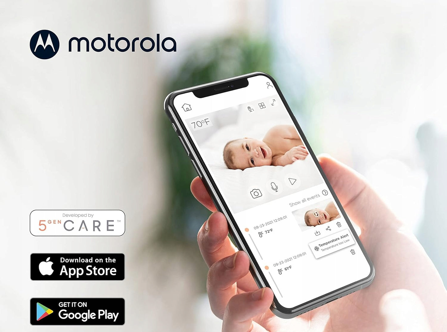 MOTOROLA PIP1000 Connect electronic baby monitor camera