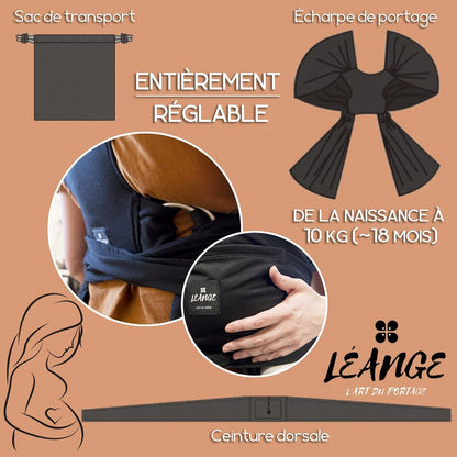LEANGE chusta do noszenia dziecka 2w1