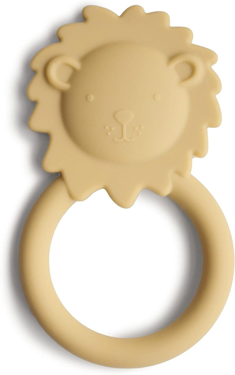 MUSHIE anneau de dentition en silicone avec poignée LION 4 m+