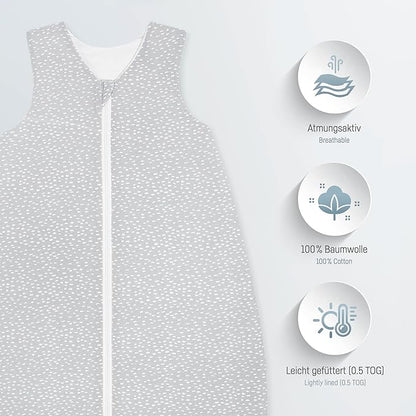 JULIUS ZOLLNER gigoteuse d'été 0,5 TOG 80/86 cm jersey