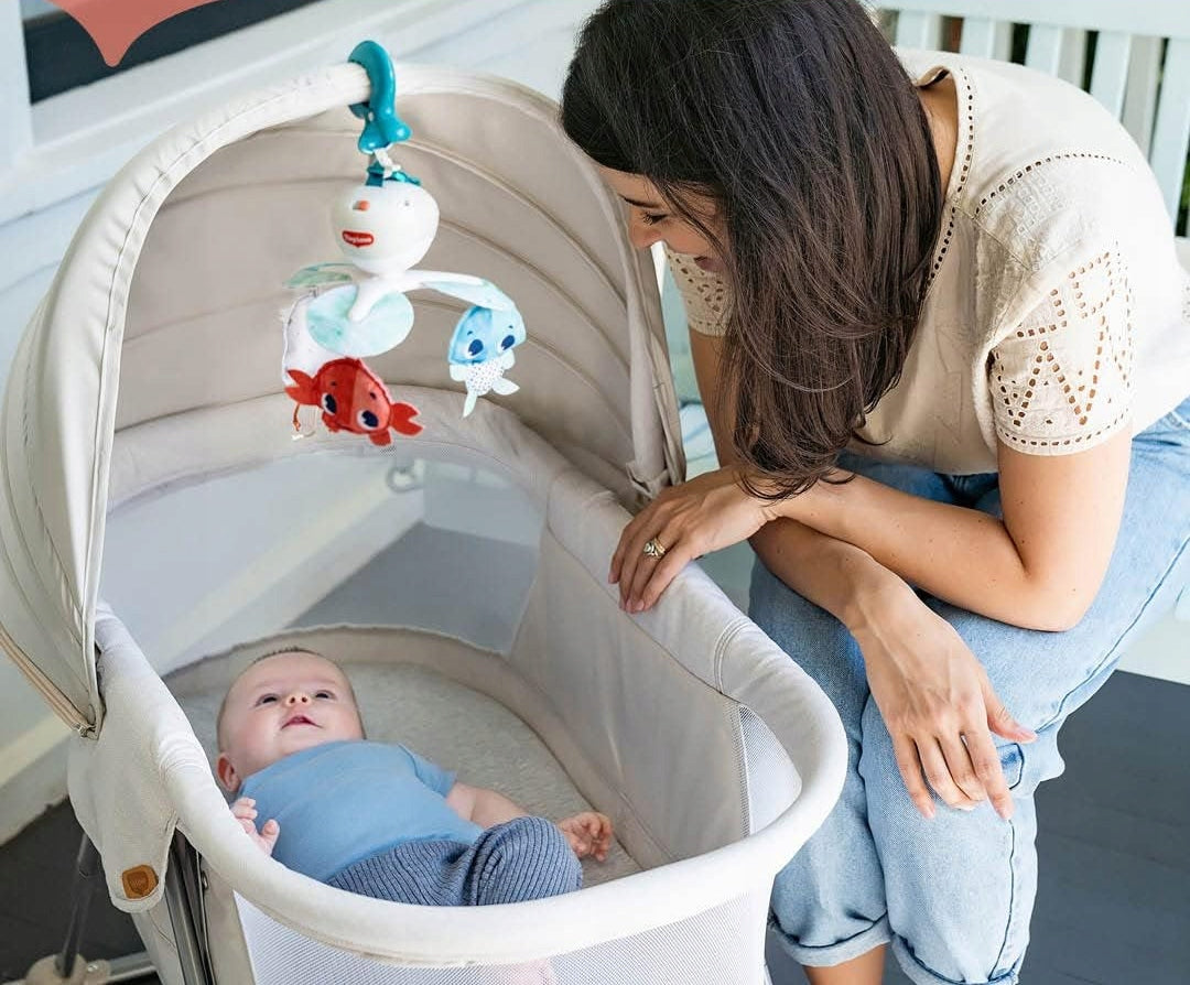 TINY LOVE Skarby Oceanu KARUZELA podróżna 3w1 do łóżeczka i wózka, kolorowa karuzela dla niemowląt