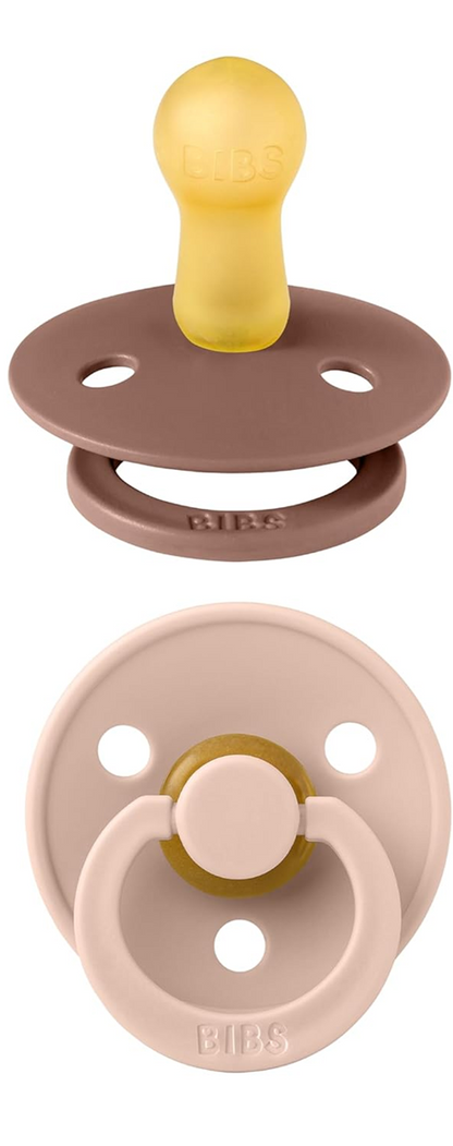 BIBS COLOUR sucettes apaisantes 2-pack caoutchouc 0-6 mois