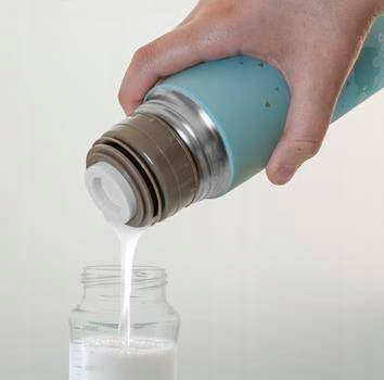 MINILAND termos ze stali nierdzewnej 500 ml niebieski termos na napoje ze stali nierdzewnej BPA free