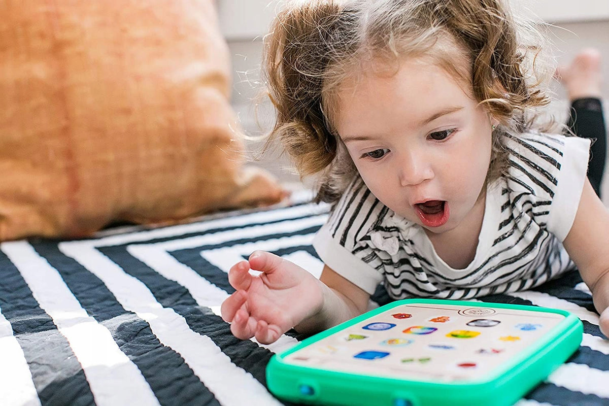 HAPE BABY EINSTEIN tablet 150 melodii, dźwięków i słów w 3 językach, edukacyjny tablet dla dzieci