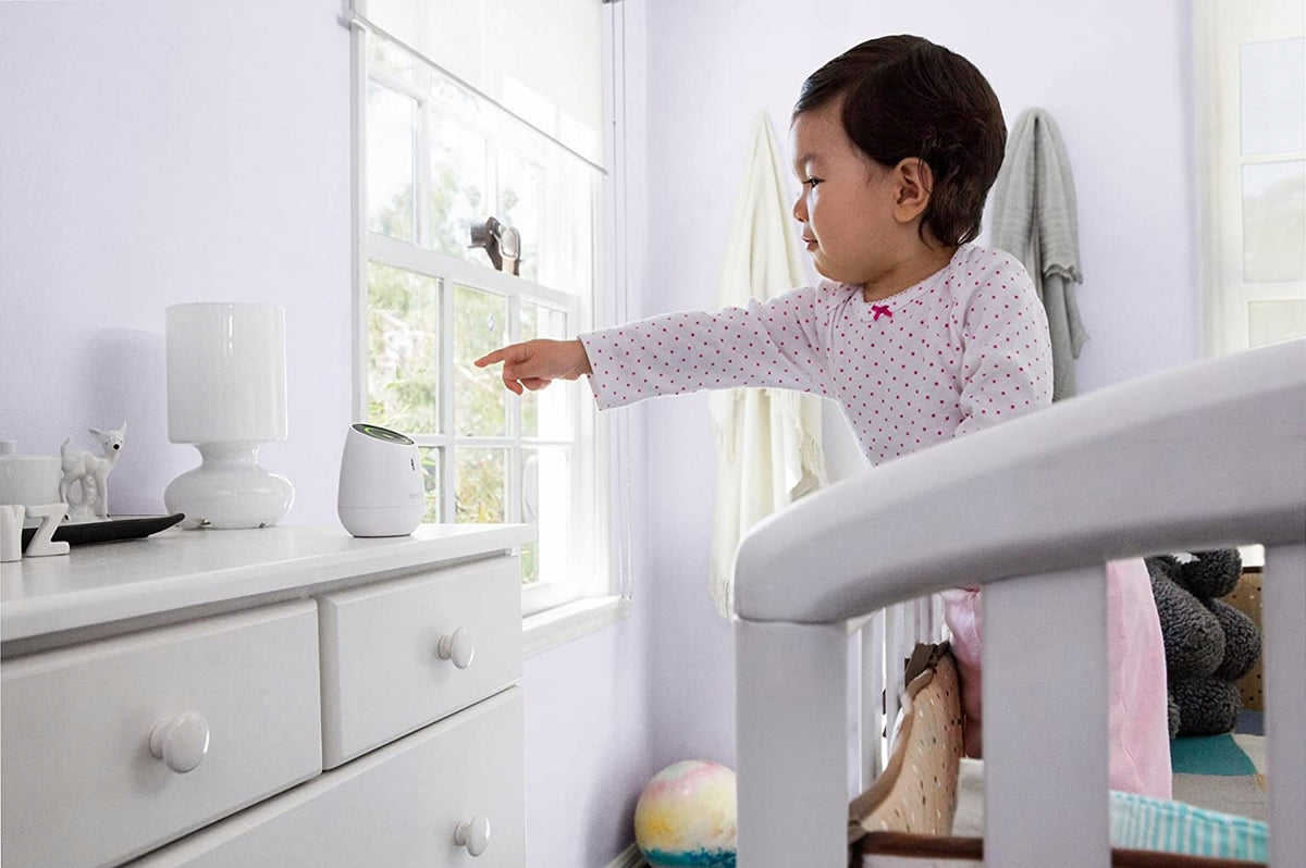 BELKIN WeMo Baby niania elektroniczna do iOS, biała cyfrowa niania do monitorowania dziecka w pokoju