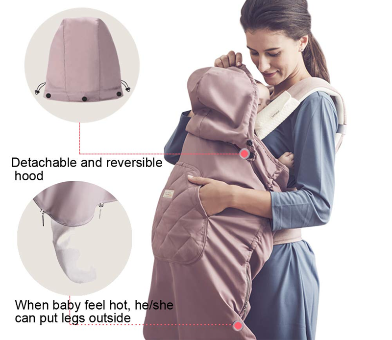 BEBAMOUR housse universelle imperméable pour porte-bébé poussette siège auto