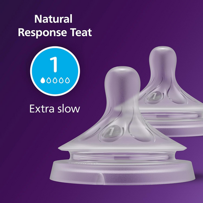 PHILIPS AVENT Natural RESPONSE tétines pour biberons 0mois x2
