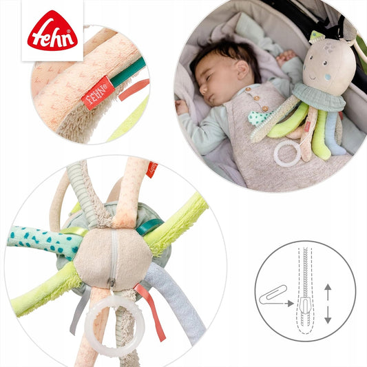 FEHN peluche suspendue avec boîte à musique POULPE 24 cm