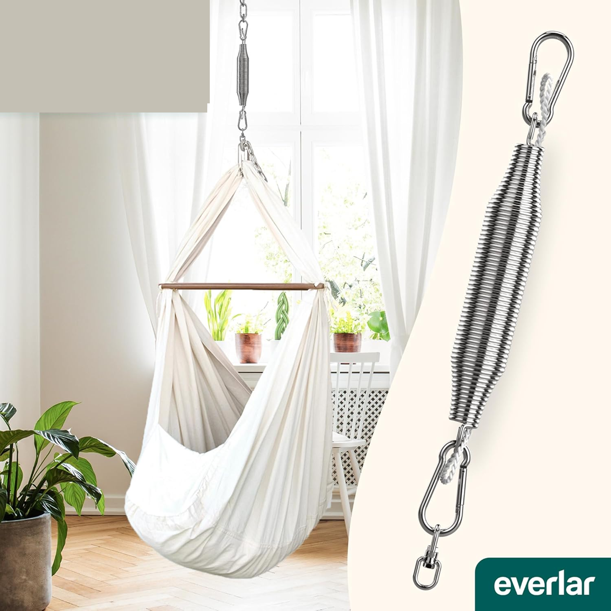 Ressort oscillant EVERLAR pour berceau à ressort et hamac pour bébé 15 kg
