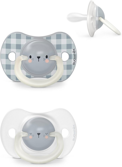 SUAVINEX sucette SX PRO Day&Night x2 silicone 6-18m LUMINEUSE