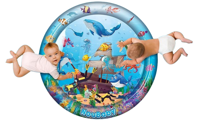NOUBABY XXL mata wodna do zabawy na brzuszku 100 cm OCEAN