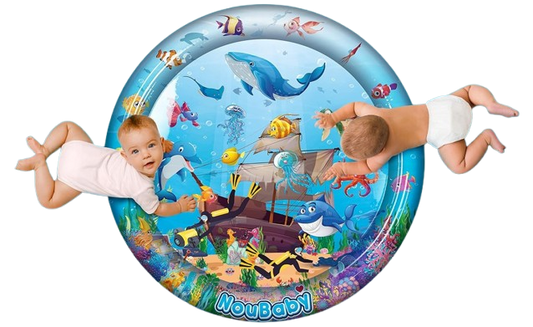NOUBABY XXL mata wodna do zabawy na brzuszku 100 cm OCEAN