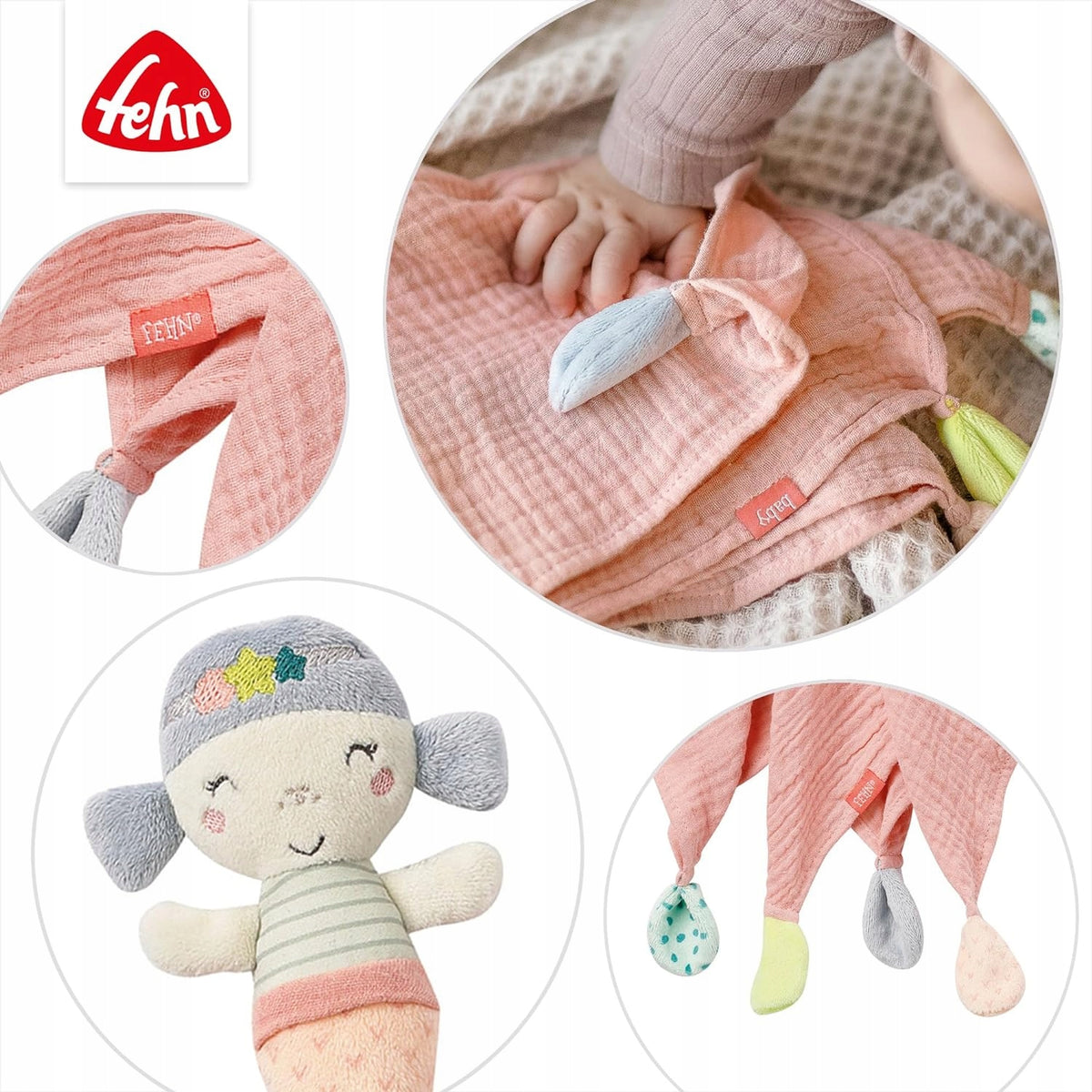 FEHN Morskie Stworzenia kocyk do przytulania SYRENKA – zdjęcie produktu 4