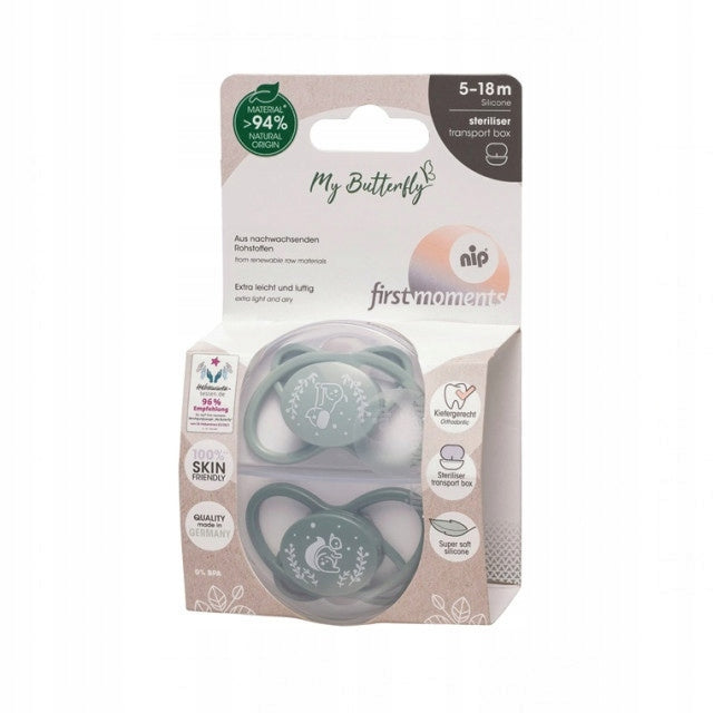 NIP My Butterfly smoczek uspokajający x2 5-18msc