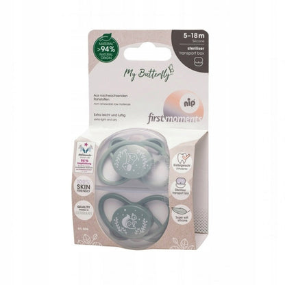 NIP My Butterfly smoczek uspokajający x2 5-18msc