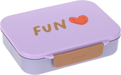 LASSIG Bento boîte à déjeuner avec compartiments amovibles 17x21 cm PETIT CŒUR