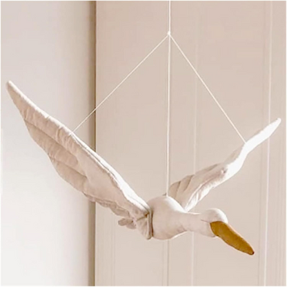 SLAVIK Plüsch-Hängedeko SCHWAN 60 x 60 cm