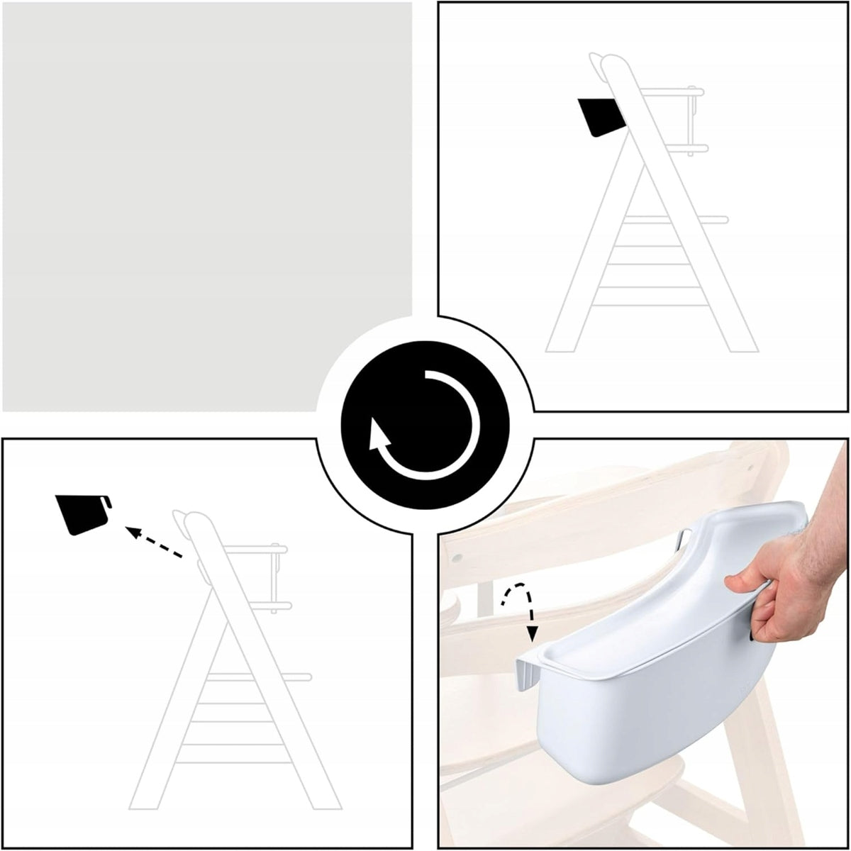 HAUCK boîte organisateur pour chaises hautes ALPHA+ et BETA+