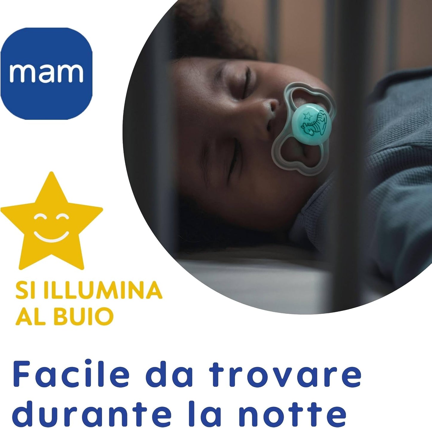 MAM Air Night smoczek uspokajający silikonowy 16 m+ x2 ŚWIECĄCE – zdjęcie produktu 4