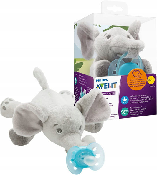 AVENT beroligende sut med krammedyr 0-6m
