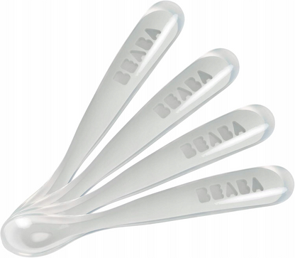 BEABA set de cuillères en silicone 4 pièces
