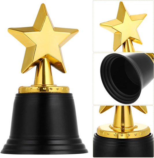 Statuette trophée en plastique TODDMOMY ÉTOILE 12 cm