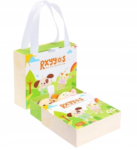 TOLOLO peluches avec hochet et pouet CHIEN et GIRAFE 13,5 cm