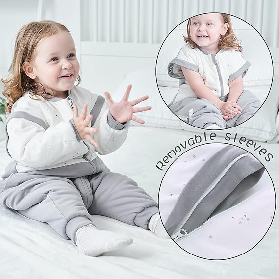 MIRACLE BABY śpiworek do spania zimowy 2,5TOG 90 odpinane rękawy