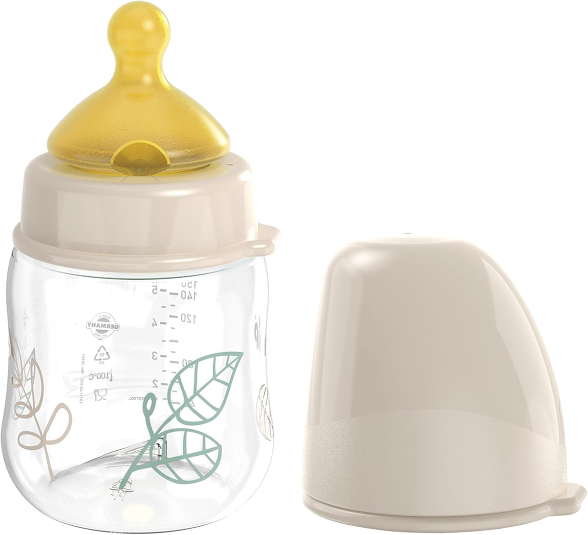 NIP Cherry Green μπιμπερό με θηλή από λάτεξ, μέγεθος S, 150 ml