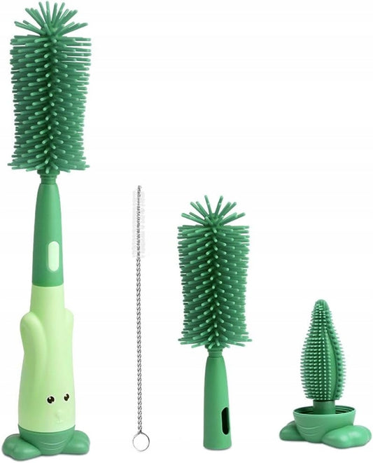 VICLOON 3-en-1 brosses en silicone pour le nettoyage des biberons, tétines et pailles 28cm