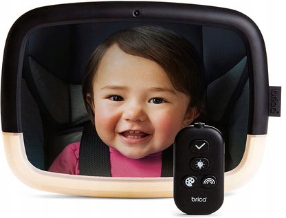 BRICA Babybeobachtungsspiegel mit LICHT + FERNBEDIENUNG