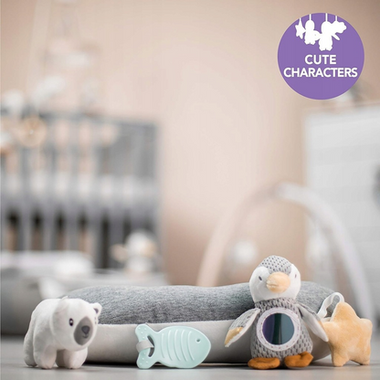 NUBY coussin de jeu pour le temps sur le ventre avec jouets